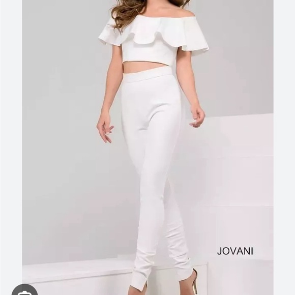 Jovani pants and crop top set size 0/2 - Picture 1 of 10